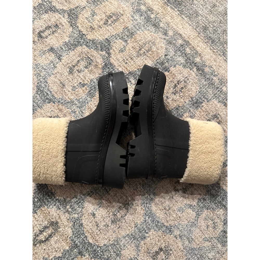 Chloe Raina Shearling-trimmed Ankle Boots In Black Size EU 39 US 8.5 - Picture 5 of 6